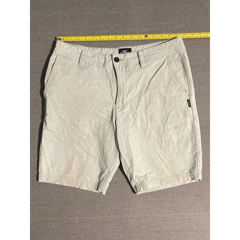 ONeill Light Baby Blue Casual Shorts Mens Size 32 Standard Fit Beach Coastal